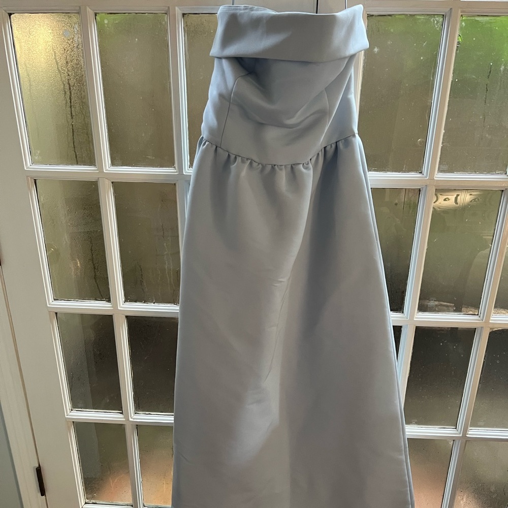 Amsale size 18 ice blue bridesmaids dress size 18